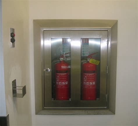 fire extinguisher cabinet clearance